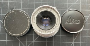 Objectif Leica Elmar 50mm F3.5 Nickel – Version Fixe Pliable Vintage