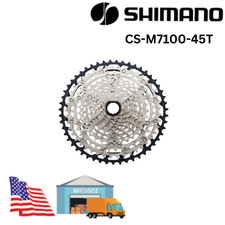 Shimano SLX CS M7100 12 Speed Micro-Spline Cassette - Black/Silver 45T