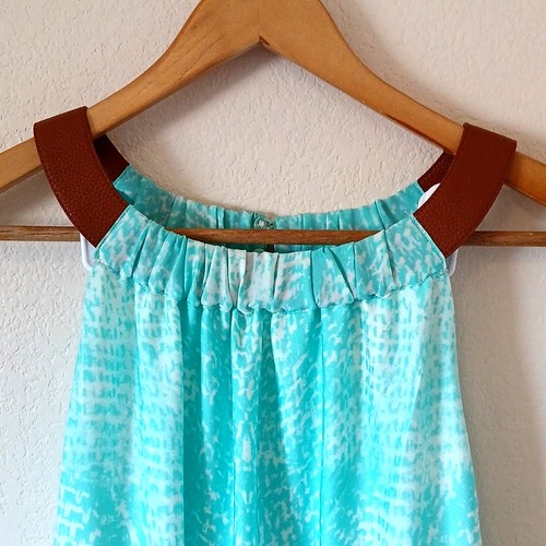 Chico's Bahama Breeze Halter Dress Blue Muticolor New - Picture 7 of 8
