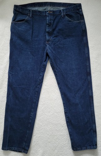 Rustler Jeans Mens 42x32 Denim Dark Wash Workwear Blue Heavy Comfort - Picture 1 of 5