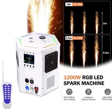 1200W Cold Spark Machine DMX Firework 8-18ft Adjustable for Wedding Stage Party