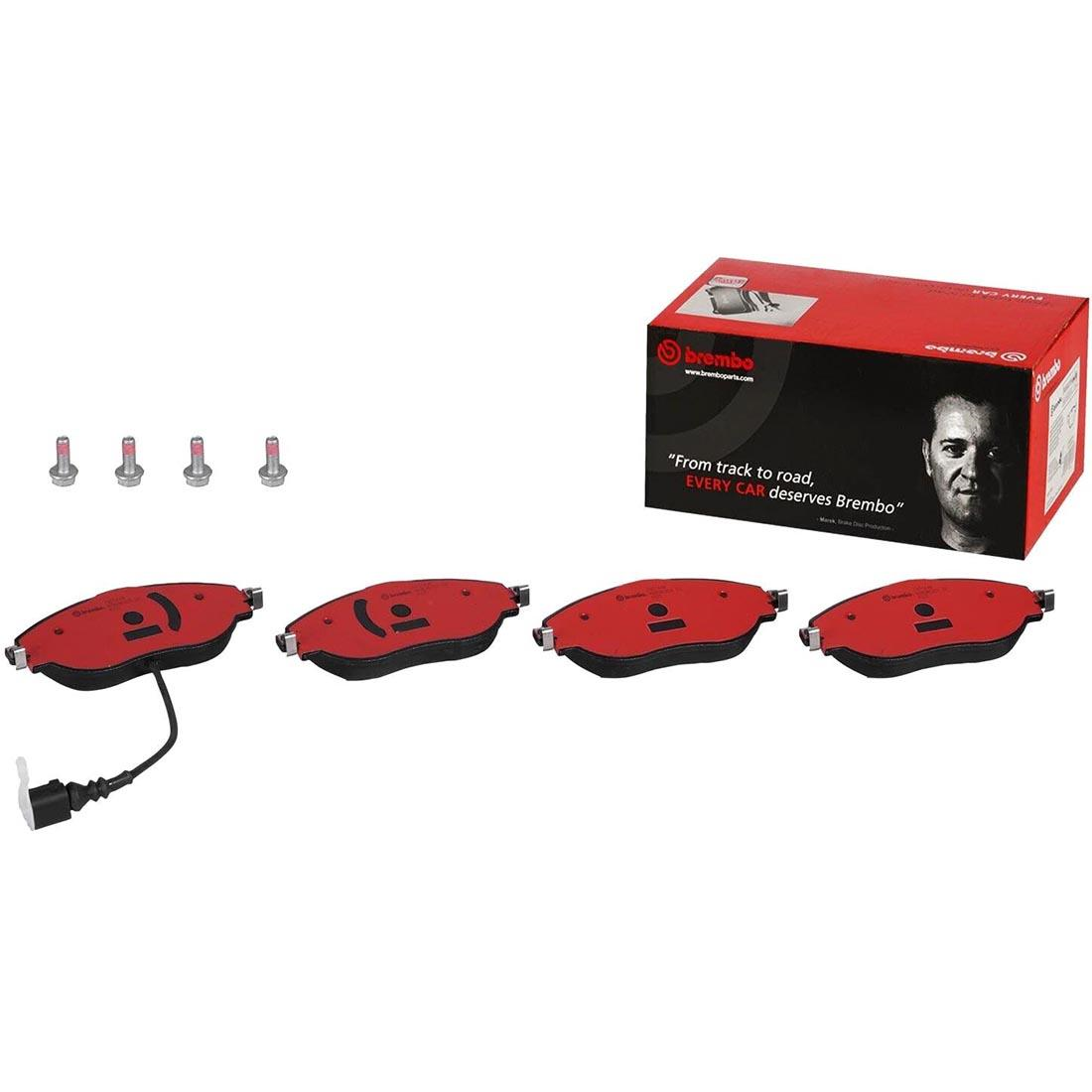 Brembo P85075 Front Brake Pads With Wako – For Audi A1 A3 & Seat Leon Altea Ibiza Toledo