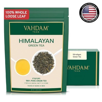 Sustainable Himalayan Green Tea - 3.53 Oz Loose Leaf, 50+ Cups, Ethical Sourcing