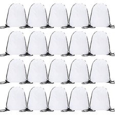 CODOBON 20 Pcs Drawstring Backpack Bulk Draw String Bags Cinch Polyester Bag ...