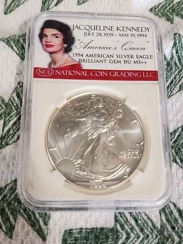 1994 NCG Brilliant Gem BU M++ In Jacqueline Kennedy Holder Rare Find