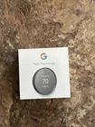 Google Nest Thermostat GA02081-US Charcoal Thermostat Intelligent Wi-Fi - Scellé
