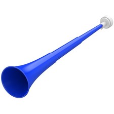 Collapsible Stadium Horn 24 Inch Vuvuzela Plastic Trumpet Blow Blue