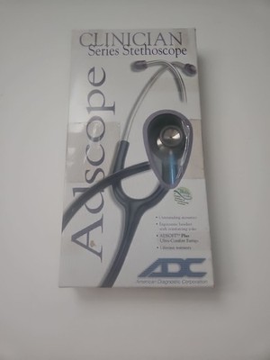 ADC Adscope 603 Clinician Stethoscope with Tunable AFD Technology, 31 inch Le...