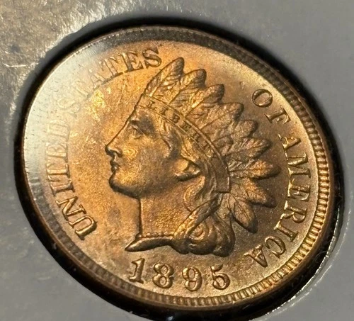 1895 Indian Head Cent — Uncirculated/MS Red 🔥— See Video! Nice Coin