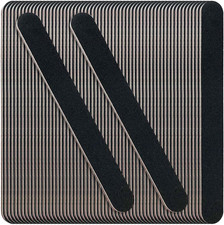 60 Pack Nail Files, Black 100/180 Grit Double Sides Emery Boards Nail File, Reus
