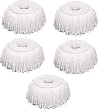5 PCS Microfiber  Mop Head Spin Mop Head  5-Pack, Microfiber Refill Heads Univer