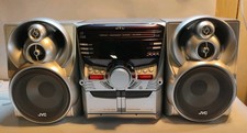 JVC MX-KC45 3 CD Changer Dual Cassette Player AM FM Stereo System. Fully Working