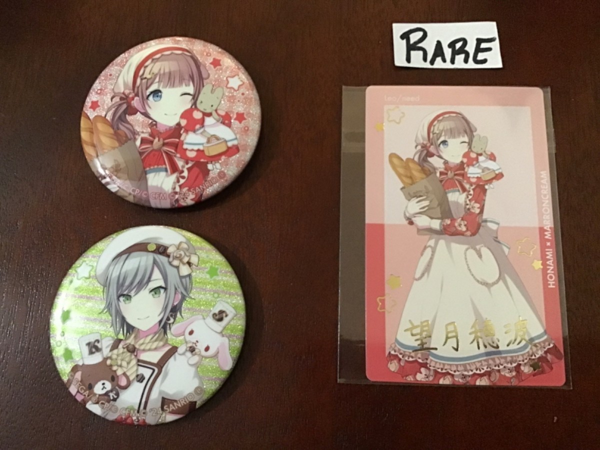 Honami & Shiho RARE ePick Card & Button Badges - Leo/need Project