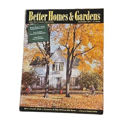 VINTAGE 1942 NOVEMBER BETTER HOMES & GARDENS MAGAZINE-NICE-good ideas for today!