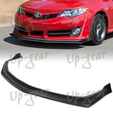 For 2012-2014 Toyota Camry Se Matt Black 3pcs Front Bumper Lip Spoiler Splitter