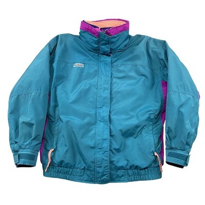 VTG Columbia Sportswear 3-in-1 Jacket Womens Large Purple Blue Bugaboo