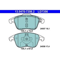 ATE Ceramic BremsbelÄGe Satz Vorderachse Passend FÜR CitroËN C4 DS DS Opel