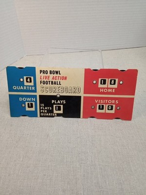 Vintage Marx All Pro Bowl Live Action Football Scoreboard  