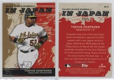 2021 Topps Japan Edition MLB in Japan Gold /25 Yoenis Cespedes #MIJ-12