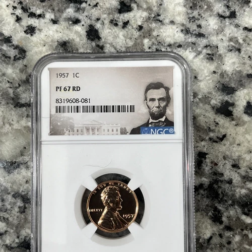 1957 Lincoln Cent 1C NGC PF67 RD