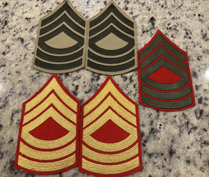 USMC Master Sergeant Chevrons from MSG Carl W. Perigo Estate