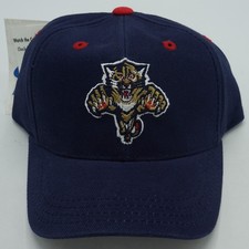 NHL Florida Panthers Logo Athletic Kids Structured Adjustable Fit Cap Hat New