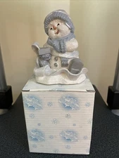 Vtg Snow Buddies Accountant Avalanche Snowman Encore Snowville 2001*