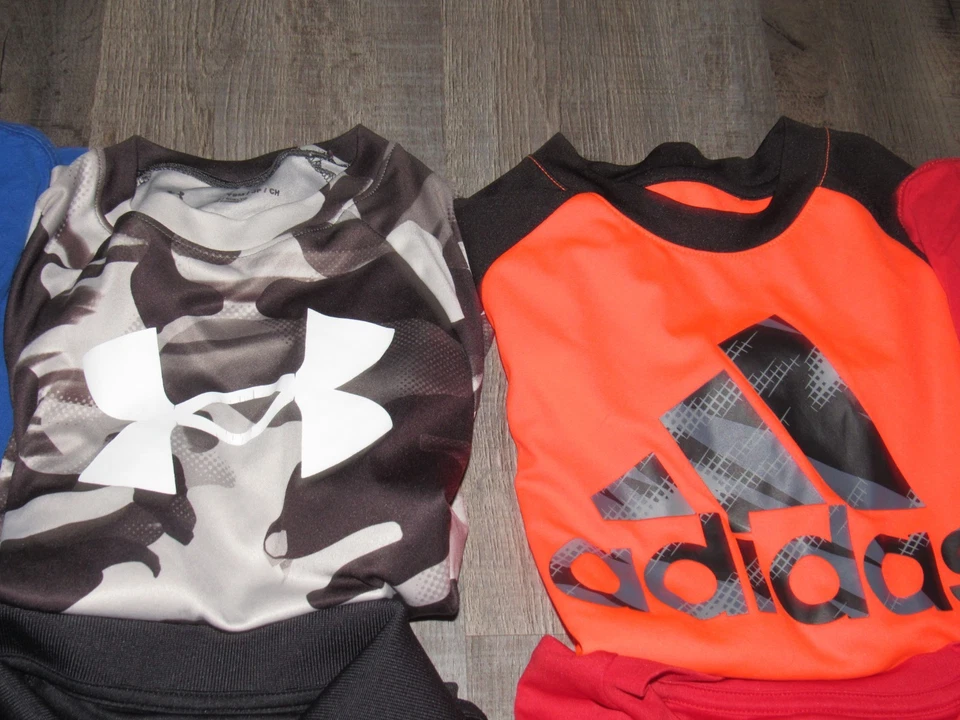 Boys Small Sz 8 Shirt  Lot 10 Pc All UNDER ARMOUR NIKE ADIDAS Shirts - Image 4 of 4