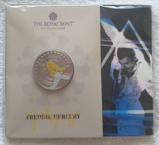 Freddie Mercury 2025 UK Royal Mint £5 Brilliant Uncirculated Colour Coin - Available on eBay