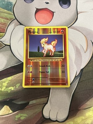Pokémon TCG Ponyta Card 19/108 XY Evolutions Reverse Holo Near Mint Condition