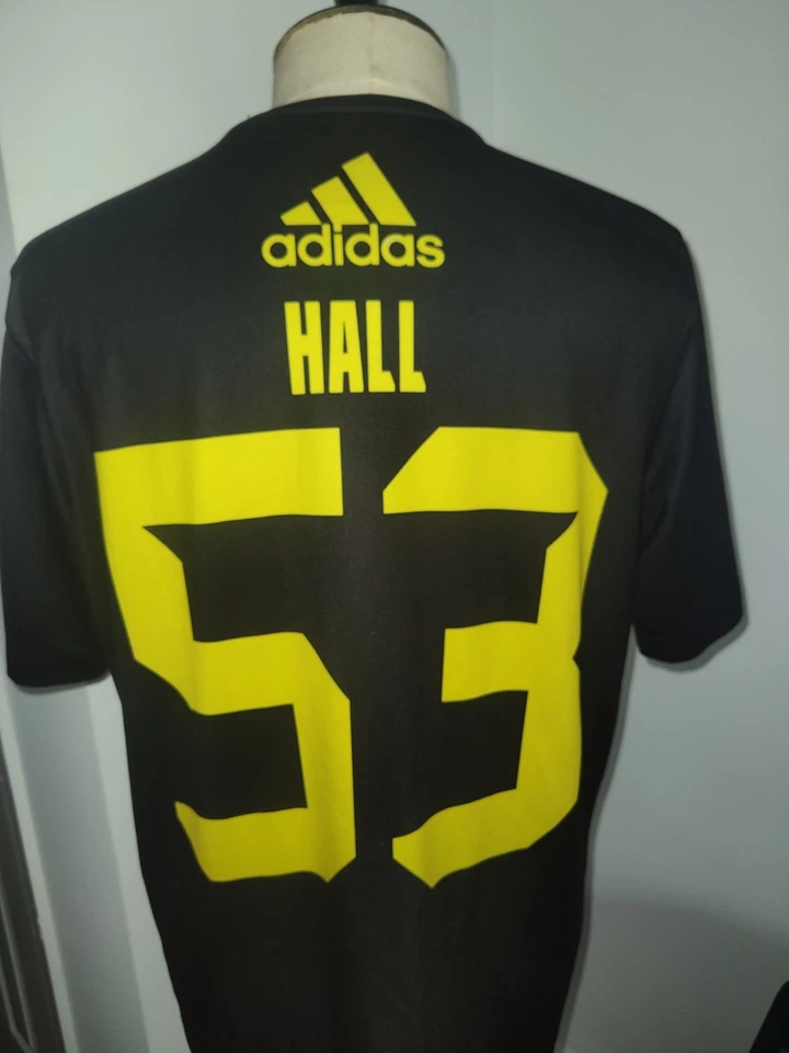 Men's adidas US Army All American Bowl Football Jersey Style T-shirt #53 Hall - Image 2 of 4