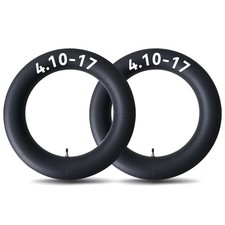 2-Pack 4.10-17 Motorcycle Inner Tube, Straight Valve  Also Fits 100/90-17,