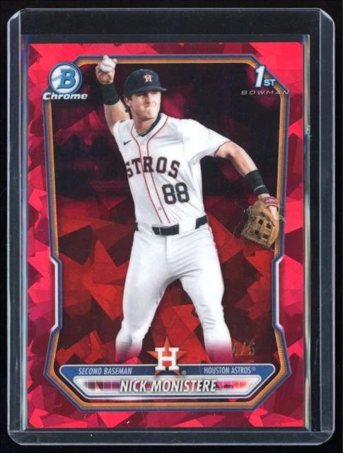 2026 Bowman Sapphire Nick Monistere 4/5 Houston Astros #BCP-103 rot