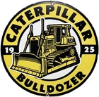 VINTAGE CATERPILLAR TRACTOR SUPPLIES PORCELAIN SIGN GAS STATION PUMP OIL SERVICE