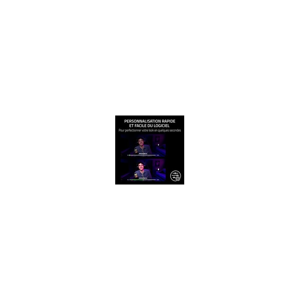 Razer Kiyo V2 X Black webcam grand angle avec autofocus rapide pour PC - 4