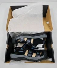 Exustar SS515 Sandal Cycling SIze USA M7/W8.5 EU 39-40 Black/Blue Clipless