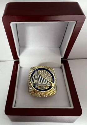Jordan Poole 2022 Golden State Warriors Championship Ring W Wooden  Display Box