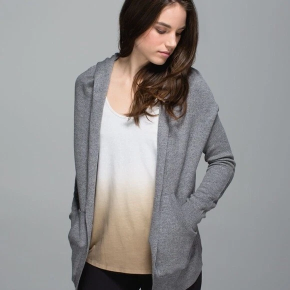 Lululemon grey best sale cardigan
