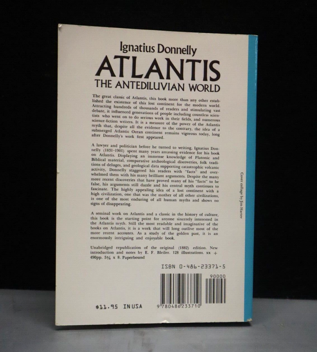 Atlantis: The Antediluvian World By Ignatius Donnelly. - paperback