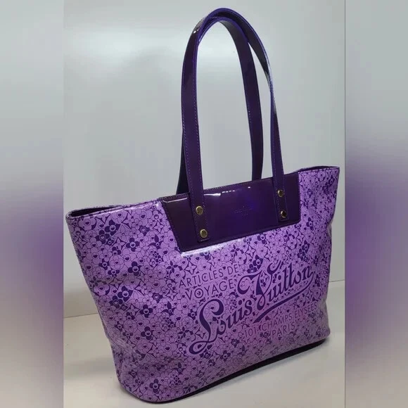 Louis Vuitton Murakami Cosmic Blossom Special Edition Purple Voyage Tote Bag 🩷