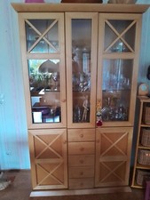 Vitrinenschrank Amerikanische Erle