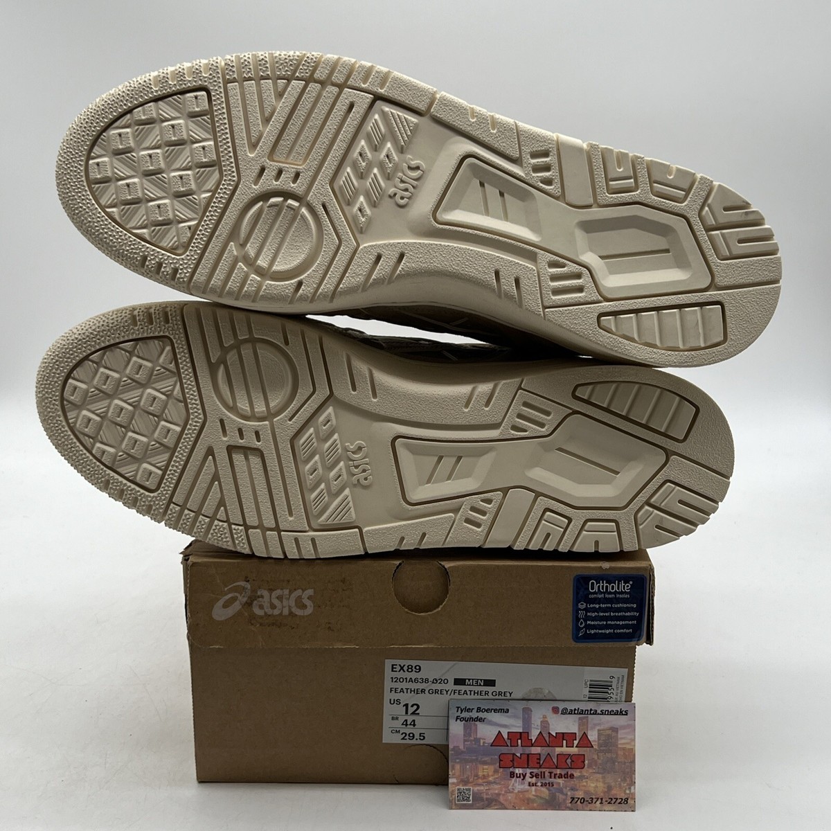 Size 12 - ASICS EX89 Feather Grey Suede Leather (1201A638