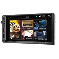 Power Acoustik PL-700HB 7 Inch Double Din Head Unit AUX USB Bluetooth Car Radio