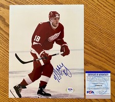 Kirk Maltby Detroit Red Wings Signed 8x10 Photo PSA COA RARE