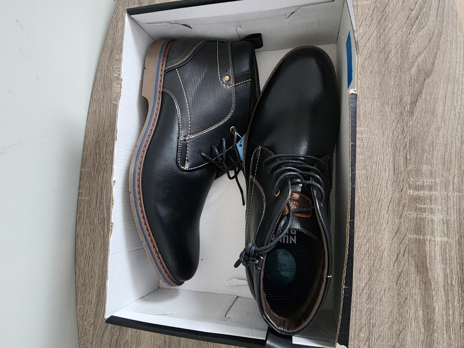 BOTAS HOMBRE NUN BUSH COLOR MARRÓN TALLA 11 ZAPATOS CÓMODOS.
