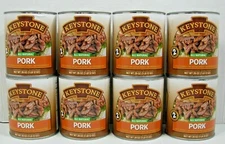 (8 Cans) Keystone Pork **ALL NATURAL - NO PRESERVATIVES - FULLY COOKED** 28oz