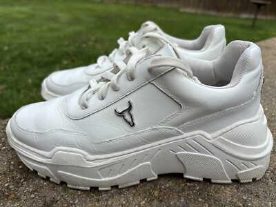 Windsor Smith Carte White Leather Womens Sneakers 33497 Size