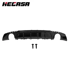 For 15-23 CHRYSLER 300 Black Dual Exhaust  Rear Bumper Lip Diffuser Valance