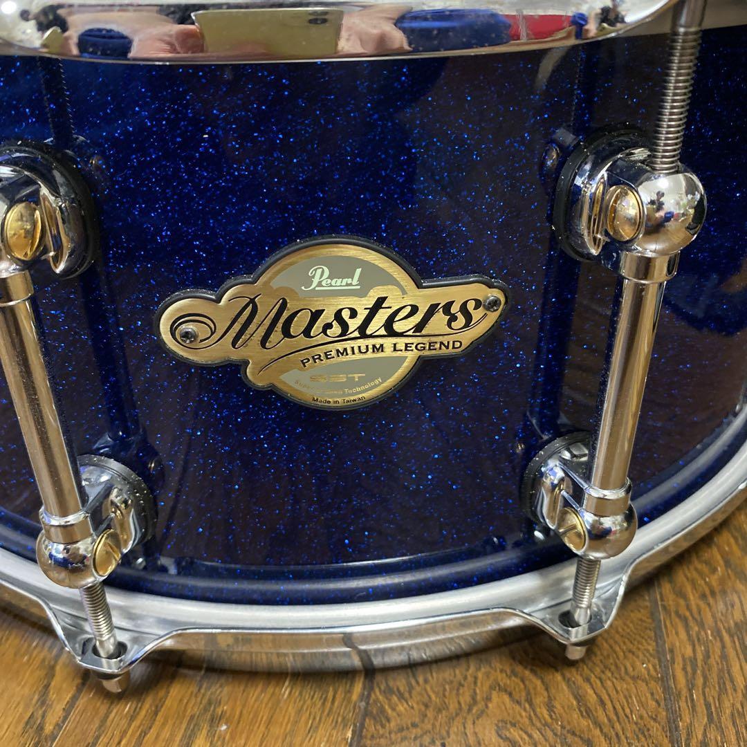 スネアドラム Pearl Masters Premium Legend Pearl Masters Premium Legend Snare Drum Dark Blue Used Japan