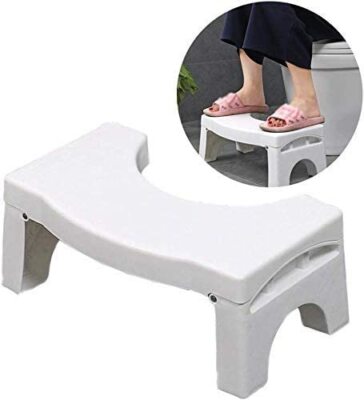 DM Klappbarer WC TRITTHOCKER Natur Kniebeugenposition Squatty Töpfchen